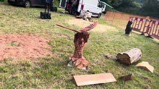 A fabulous range of wooden sculpture at Caerleon festival 2024 [upl. by Dupuis]