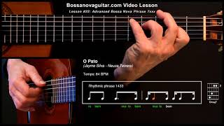 O Pato  Bossa Nova Guitar Lesson 22 Advanced Phrase 7xxx [upl. by Wilkey]