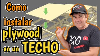 Como Instalar plywood o hojas de madera [upl. by Netsrak732]