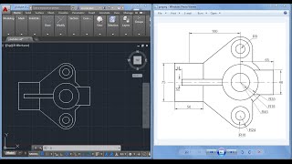 2D Autocad practice drawing [upl. by Ciprian]