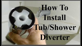 WWWDDCDIYCOM How To Remove And Replace A Tub  Shower Faucet Diverter Valve Repair DIY Hacks [upl. by Nesnej]