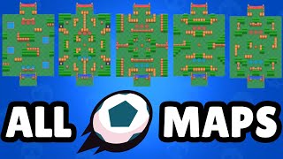 ALL BRAWL BALL MAPS  Brawl Stars [upl. by Garett]