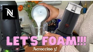 How To Foam Milk With Aeroccino 3 Make Coffee With Foam Tips amp Tricks  Easy Foamed Latte Recipe [upl. by Okiek545]