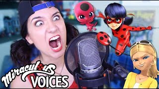 Miraculous Ladybug VOICE IMPRESSIONS [upl. by Halimeda]