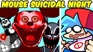 FNF VS Mortimers Suicidal Night  MouseAVI Incomplete BuildCreepypasta  Friday Night Funkin [upl. by Herzel]