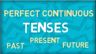 Perfect Continuous Tenses  Present  Past  Future  Learn all Tenses [upl. by Notsirb891]