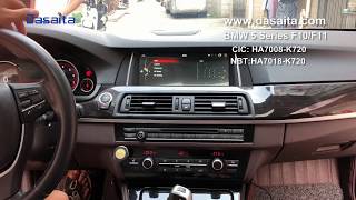 BMW 5 Series F10 F11 android headunit full installations [upl. by Mcnelly933]