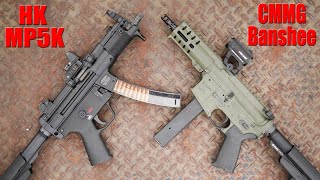 HampK MP5K Vs CMMG Banshee [upl. by Anoirtac]