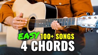 Easy Guitar Songs For Beginners Using 4 Chords [upl. by Kalagher]