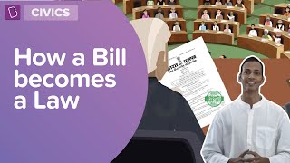 How A Bill Becomes A Law  Class 8  Civics  Learn With BYJUS [upl. by Arlon]