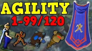 199120 Agility Guide Updated 2022  AFK amp Fastest Methods  Runescape 3 [upl. by Odinevneib]