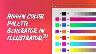 Make A Color Palette in Illustrator in SECONDS [upl. by Lingwood633]