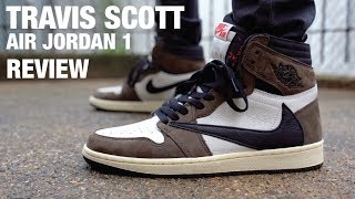 TRAVIS SCOTT Air Jordan 1 Review amp GIVEAWAY [upl. by Iraam]