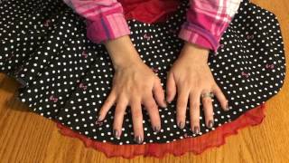 How To Make No Sew Circle Skirt [upl. by Charmain533]