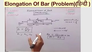 Elongation Of Bar Problemहिन्दी [upl. by Stallworth738]