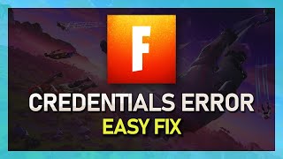 Fortnite  How To Fix quotThere Was Error Processing The Credentials From The External Login Systemquot [upl. by Saihttam]