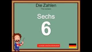 2 LEARN GERMAN NUMBERS  LERNE DEUTSCH DIE ZAHLEN [upl. by Adnohsor]