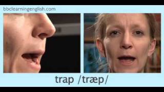 English Pronunciation 👄 Short Vowel  æ  ‘trap’ ‘stamp’ amp ‘back’ [upl. by Lathan]