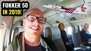 Flying a FOKKER 50 in 2019 Air Antwerp Review [upl. by Theurer930]