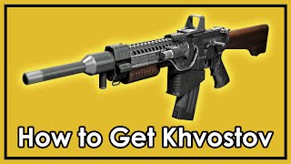 Destiny Rise of Iron How to Get The Exotic Khvostov 7G0X Weapon Part Locations [upl. by Yllil800]