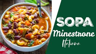 Sopa Minestrone Italiana Casera  Alicia Borchardt [upl. by Albie968]