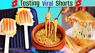 TRYING Viral FOOD Hacks from SHORTS  CookWithNisha [upl. by Rik]