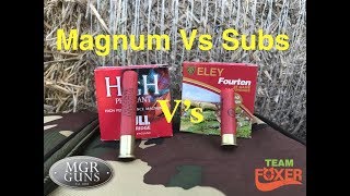 Sub Sonic 410 shotgun amo Vs Magnum 3quot shells [upl. by Tiffanie]