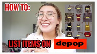 HOW TO LIST ITEMS ON DEPOP FROM START TO FINISH  SELL FAST [upl. by Durham]