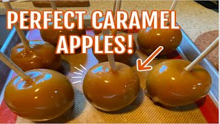 How to make PERFECT CARAMEL APPLES Tutorial  Recipe [upl. by Armillda]