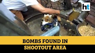 Kanpur shootout 3 bombs recovered from Bikru villages panchayat house [upl. by Ianaj]