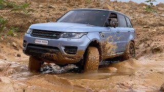 LAND ROVER  RANGE ROVER SPORT Muddy Offroad Driving 4X4 RC Car No17 [upl. by Riess]