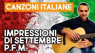 Impressioni di Settembre  PFM  Chitarra [upl. by Launamme255]