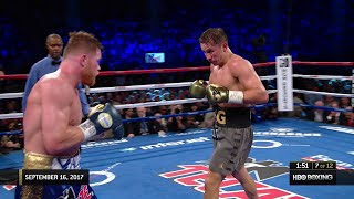 Classic Fight Canelo vs Golovkin 1 [upl. by Lemcke]