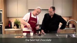 How to make a hot chocolate using an aerolatte milk frother [upl. by Laikeze]