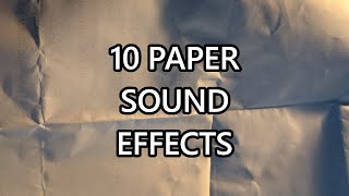 10 Paper Sound Effects  BONUS  ROYALTY FREE [upl. by Rednaskela729]