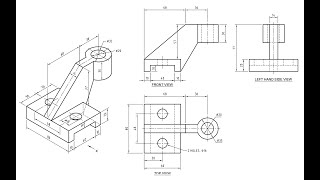 Orthographic Projection  Engineering drawing  Technical drawing [upl. by Philemol]