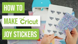 🤩 How To Make Cricut Joy Stickers [upl. by Khano]