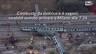 Treno deragliato a Pioltello la videoricostruzione dellincidente [upl. by Shirk]