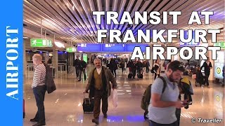 TRANSIT WALK AT FRANKFURT Airport FRA Terminal 1  Connection Flight Transfer Arriving amp Departing [upl. by Nillor307]