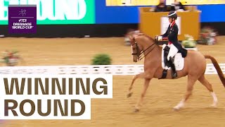 Charlotte Dujardin and Gio light up London  FEI Dressage World Cup London 2021 [upl. by Nanon]