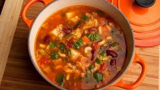 Easy Grandma’s Minestrone Soup Cancerfighting Healthysurvivorship cancerawareness [upl. by Ahmad122]