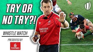 Louis Rees Zammit vs South Africa legal or illegal try  Whistle Watch with Nigel Owens [upl. by Jeraldine488]