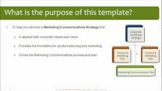 Marketing Communications Plan Template [upl. by Whitelaw]