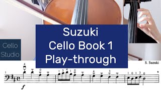 Suzuki Cello Book 1 Tutorial Playthrough [upl. by Jayson]