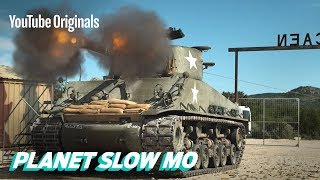 WWII Tanks Firing in Slow Motion [upl. by Marlena]