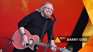 Barry Gibb  Stayin Alive Glastonbury 2017 [upl. by Cari]