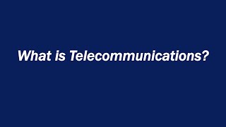 What is Telecommunications [upl. by Mullane]