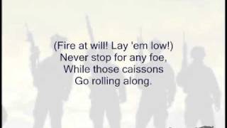 The Caisson Song Original US Army Song  Singalong with Lyrics [upl. by Herrera177]