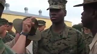 US Marine Corps Drill Instructor vs US Army Drill Sergeant [upl. by Alvord]