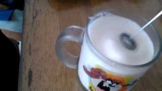 Aerolatte Review Frothing Cold Milk In Under 1 Minute [upl. by Borlase813]